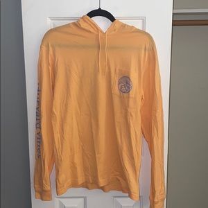 Lightweight orange Vineyard Vines hoodie